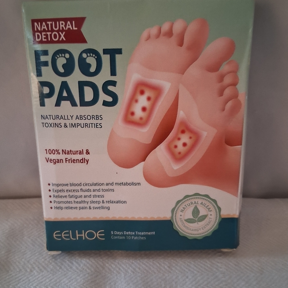 EELHOE Detox Foot Pads - Pink Foot Illustration